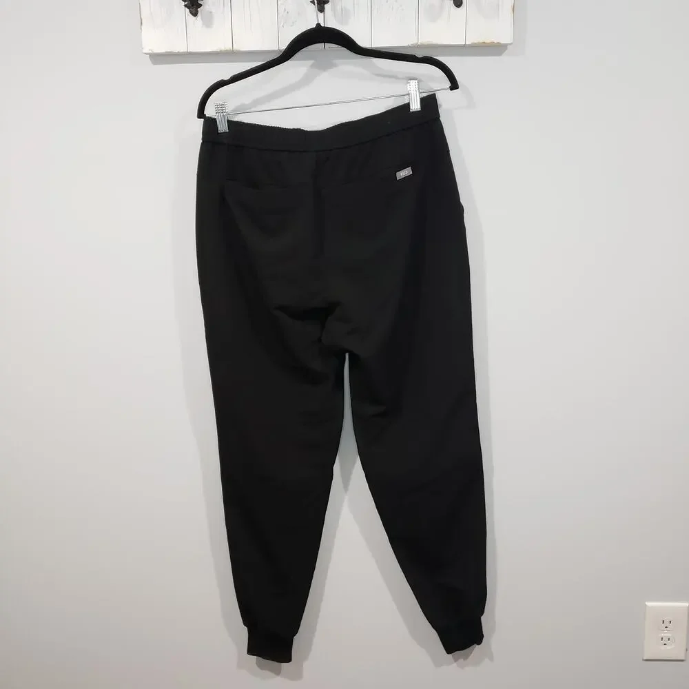 FIGS Tansen Jogger Scrub Pants Black Medical Nurse Uniform M